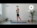 40 MIN KILLER TOTAL BODY Workout with Weights + AB FINISHER - No Repeat, No Talking Home Workout