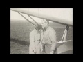 Amy Johnson flying across the Long Mynd, Shropshire.