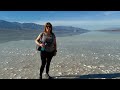 Death Valley and Badwater Basin becomes Lake Manly from a rain storm