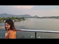 Skywalk on the river in Kanchanaburi  Thailand