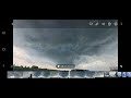 Funnel Cloud Spotted With Tight Rotation. Nearly Produces a Tornado! (Fast Forwarded)