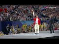 JO PARIS 2024 - Zidane transmet la flamme olympique à Rafael Nadal lors de la cérémonie d'ouverture