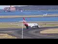 Oneworld Qantas A330 departing Sydney Kingsford Smith