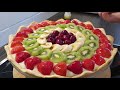 Obstkuchen schnell und einfach 🍒🍓🍌- آموزش تارت میوه ای سریع و آسان 🍒🍌🍓