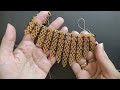DIY how to make a beaded necklace tutorial gold bead necklace diy