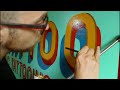 Hand painting a traditional TATTOO SHOP sign - The art of SIGN PAINTING (Signwriting) | Lettering