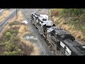 Norfolk Southern Enola Yard in Enola, PA with Freight Train Switching, NS Trains, PRR Dwarf Signals