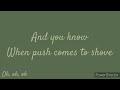 Push by Avril Lavigne (Clean lyric video)
