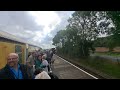 First breakvan ride on the yorkshire wolds railway