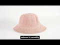 Eco-friendly Summer Hats Made Of Straw, Colorful Bucket Hats 2024 From China, Breathable Mesh Baseba