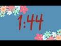 10 Minute Cute Spring Flower Classroom Timer (No Music, Fun Synth Alarm at End)