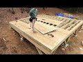 Rookie Builds CABIN POST & BEAM PLATFORM From Scratch Under 10 MINUTES | Start to Finish