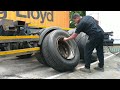how to remove old tire of the trailer