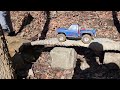 turkey crawl at rc river cliff trails. Lower trail. axial scx10 ll raw builders kit