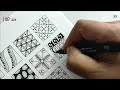 300 zentangle patterns part 10 || zentangle patterns with names || zentangle with me