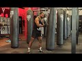 BASIC BOXING FOOTWORK: CIRCLE AGILITY LADDER & HEAVY BAG DRILLS