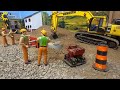 Amazing Large Water Pipe Installation and Backfill RC Scale Models 1:14