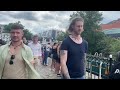 Canal Boat Annie Jane going through Camden Lock 24th July 2024