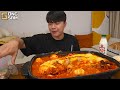 ASMR MUKBANG convenience store store, FIRE Noodle, HOT DOG, GIMBAP, Tteokbokki EATING SOUND !