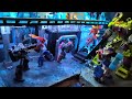 my Transformers diorama, original dam energon processing battle scene