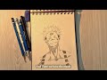 Drawing Sukuna from Jujutsu Kaisen Anime | Sketch with me