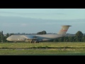 USAF C-5 Galaxy takeoff from Budapest