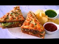 सारी सैंडविच भुलादे ऐसी तवे पर मुंबई की फेमस जंगली सैंडविच | Junglee Sandwich Recipe | sandwich