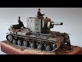 Trumpeter 1/35 KV2 754 (r) Build & Diorama