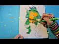 Teenage Mutant Ninja Turtles Leonardo. Coloring pages #ninjaturtles #coloring #kidsvideo