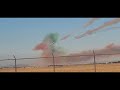 italian jet team frecce tricolori preforming at the California capital airshow 2024.