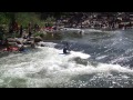 Reno River Festival 2013. Kayak competition.