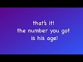 Math Tricks Magic - Age Guessing Magic Number Trick - I Can Guess Your Age Trick   - How To