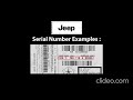Unlock Jeep Radio Code Using Serial Number