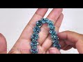 How to make Leah's Criss-Cross Crystal bracelet with Superduos and Swarovski