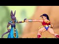 Anime vs Justice League & Avengers 2! (Beerus, Goku, Jiren, Saitama vs Hulk, Superman, Batman, Thor)