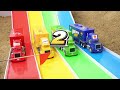 Rescue Police Car From Monster Hand In Cave | Diy Mini Tractor | Funny Car Toys Story
