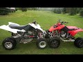 Suzuki LTZ400 vs Honda 400ex (The Race Of The 400cc Quads)