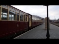 Ffestiniog - Taliesin and Linda leave Harbour station