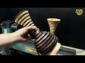 TWO VASES IN ONE, dual profile woodturning