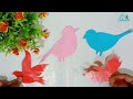 DIY Wall decoration with Paper || Best wall decoration idea || DIY tree wall decor || DIY room decor