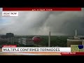 Tornado forms over O'Hare Airport live during NBC Chicago coverage