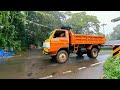 Walking in Heavy Rain Near a Beautiful Canal in Kerala / ASMR Heavy Rain Sounds for Sleeping & Relax