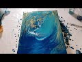 GORGEOUS OCEAN  Acrylic Pour Painting - Flow Art