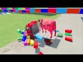 TRANSPORTING COLOR COW WITH MAN TRUCK, DACIA, AUDI, CHEVROLET, MERCEDES, POLICE CAR, FLATBED - FS22