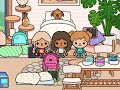 Maddie has a *SLEEPOVER* (stressful) 🩰🖇️🦢 #tocaboca