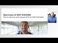 Business Process Integration Scenarios and API Strategy for SAP S/4HANA [DT113]