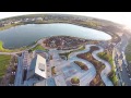 Drone over the new Central Park in Maple Grove MN