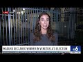 Maduro declared winner in Venezuela's presidential election