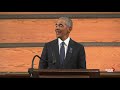 Barack Obama delivers powerful eulogy at John Lewis funeral