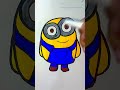 minions drawing easy😃 #cool #art #drawing #satisfying